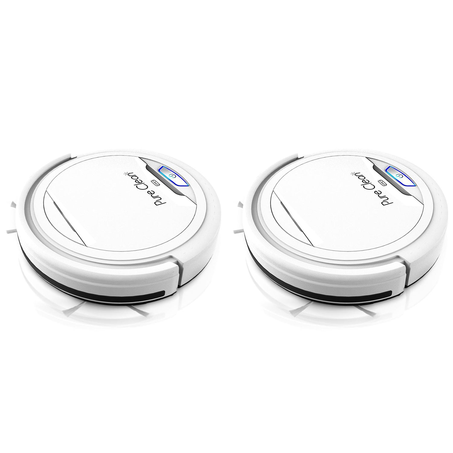Pyle PUCRC25 PureClean Smart Robot Vacuum Home Cleaning System, White (2 Pack)