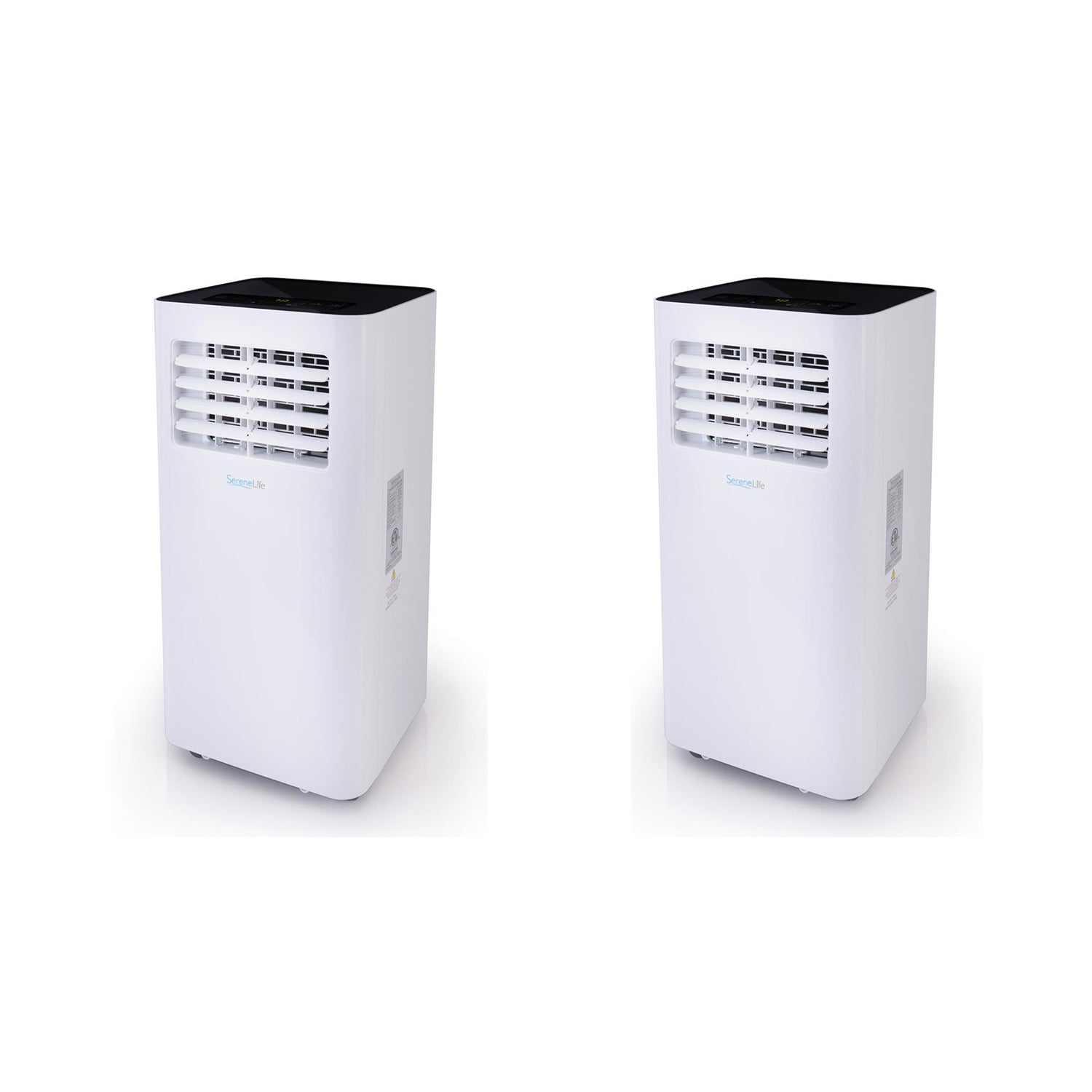 SereneLife 2 x SLPAC105W 300 SqFt 10000 BTU Portable Air Conditioner (2 Pack) - VMInnovations