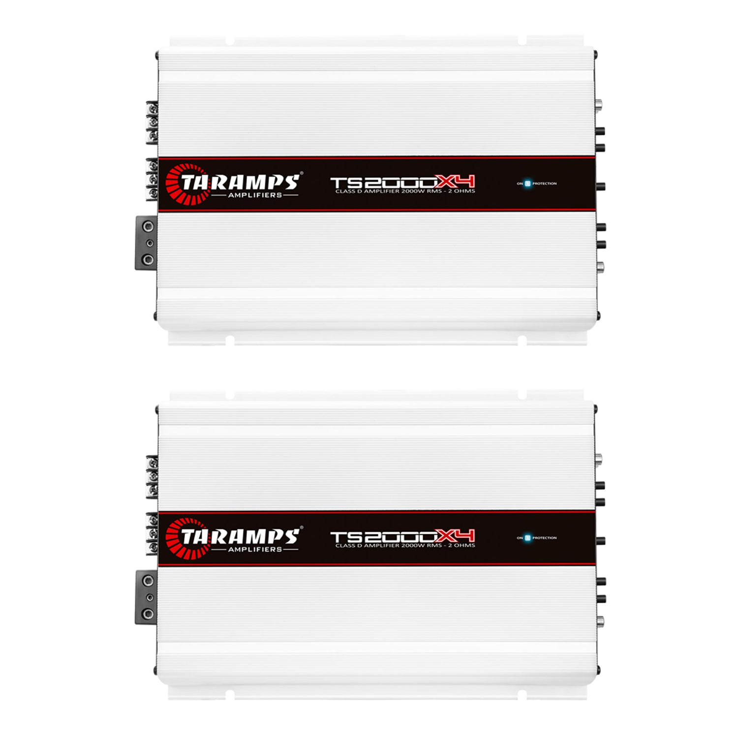 Taramps TS 2000X4 Class D 2000 Watt RMS 2 Ohms Car 4 Channel Amplifier (2 Pack)