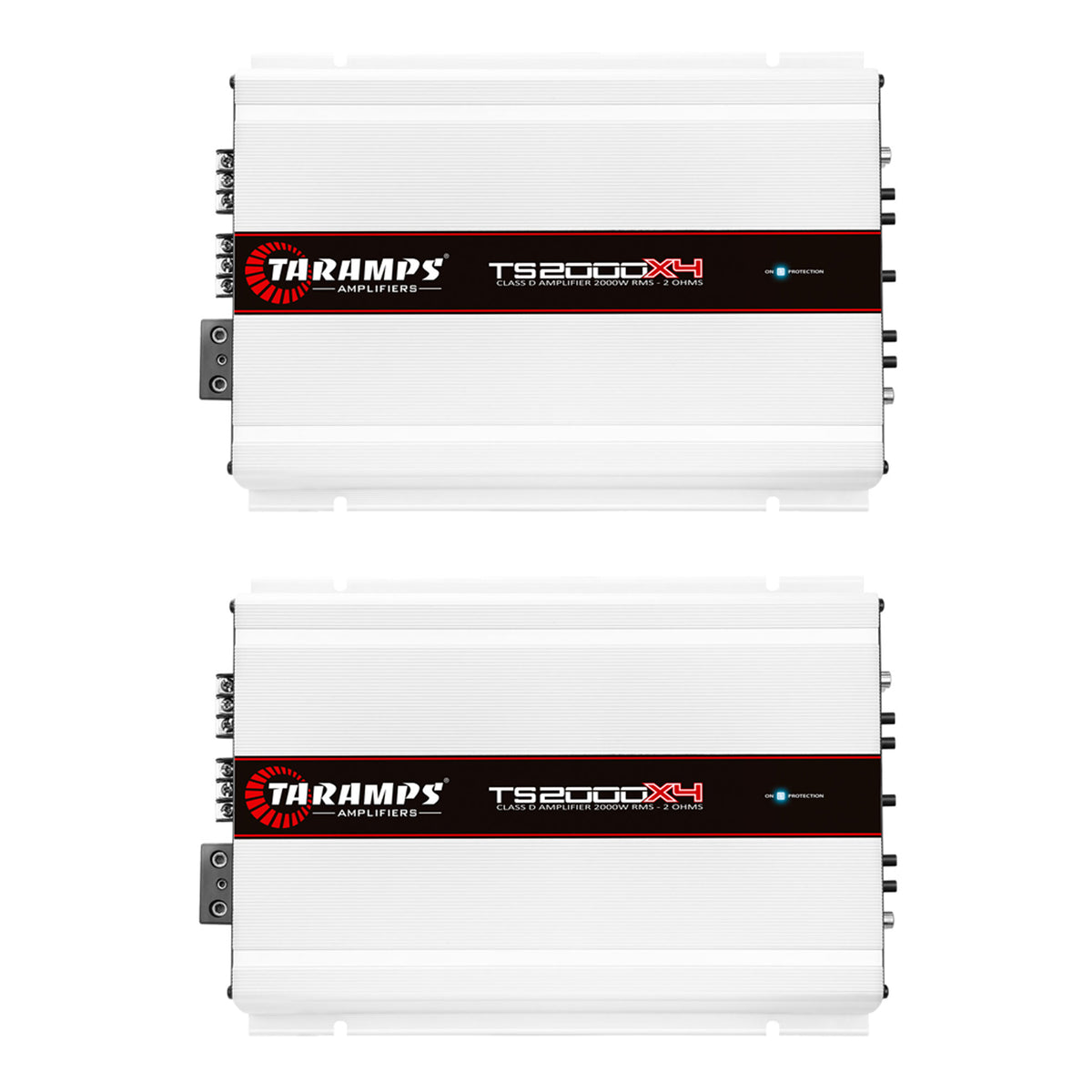 Taramps TS 2000X4 Class D 2000 Watt RMS 2 Ohms Car 4 Channel Amplifier (2 Pack)