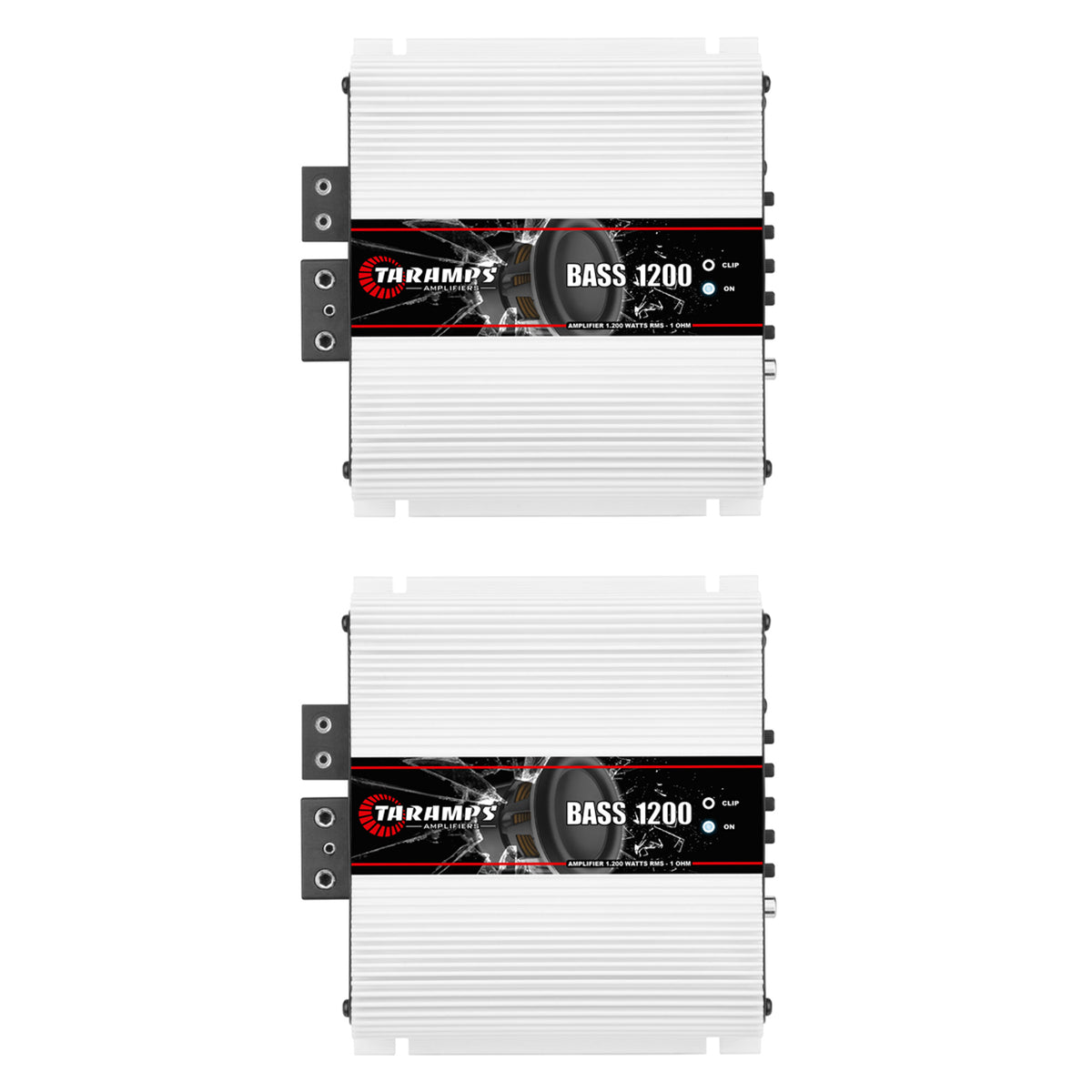 Taramps Class D BASS 1200 1 Ohm 1200 Watt Sound Systems Mono Amplifier (2 Pack)