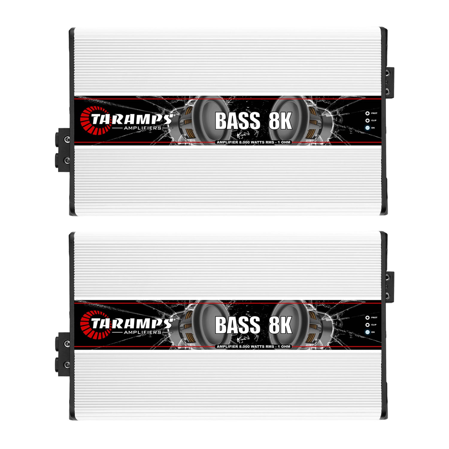 Taramps Class D BASS 8K 8000W 1 Ohm Auto Sound Systems Mono Amplifier (2 Pack)