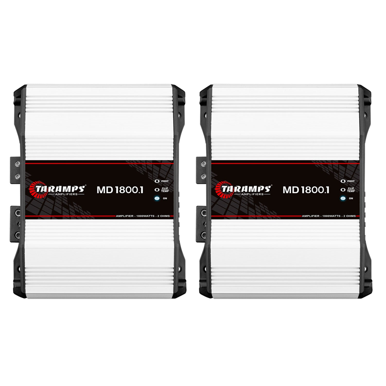 Taramps Class D MD 1800.1 1 Ohm 1800 Watt Sound Systems Mono Amplifier (2 Pack)