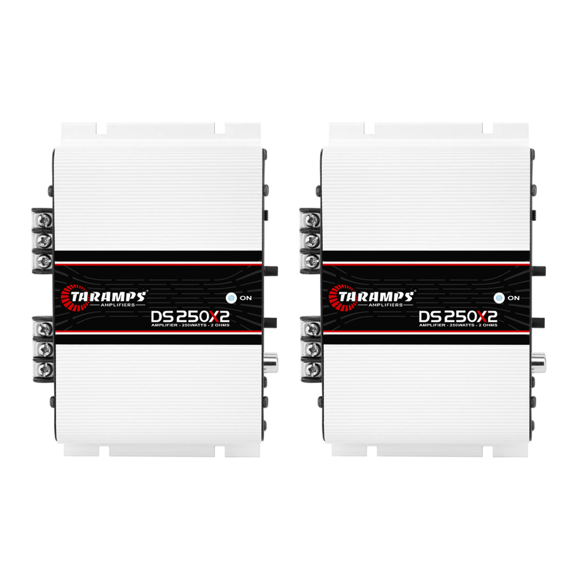 Taramps DS 250X2 Class D 250 Watt RMS & 2 Ohms Car 2 Channel Amplifier (2 Pack)