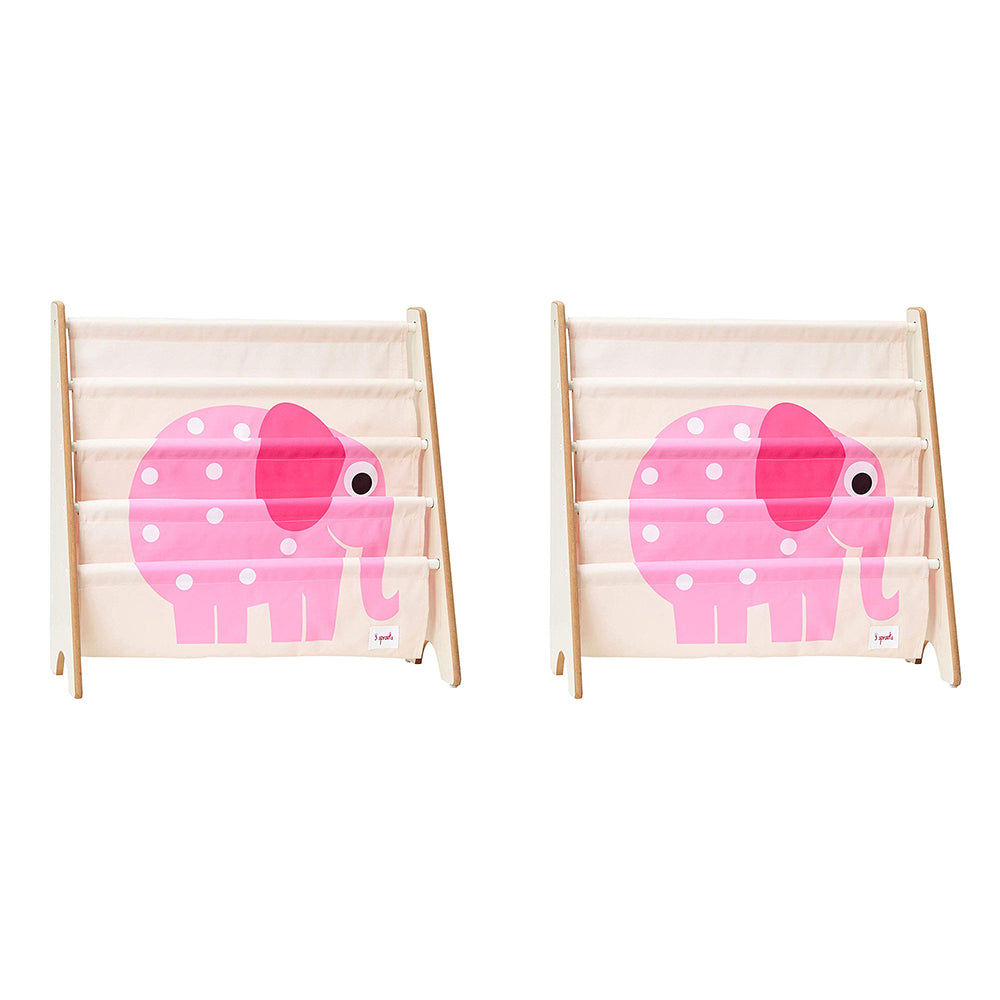 3 Sprouts URKELE Storage Shelf Organizer Baby Room Bookcase, Elephant (2 Pack) - VMInnovations