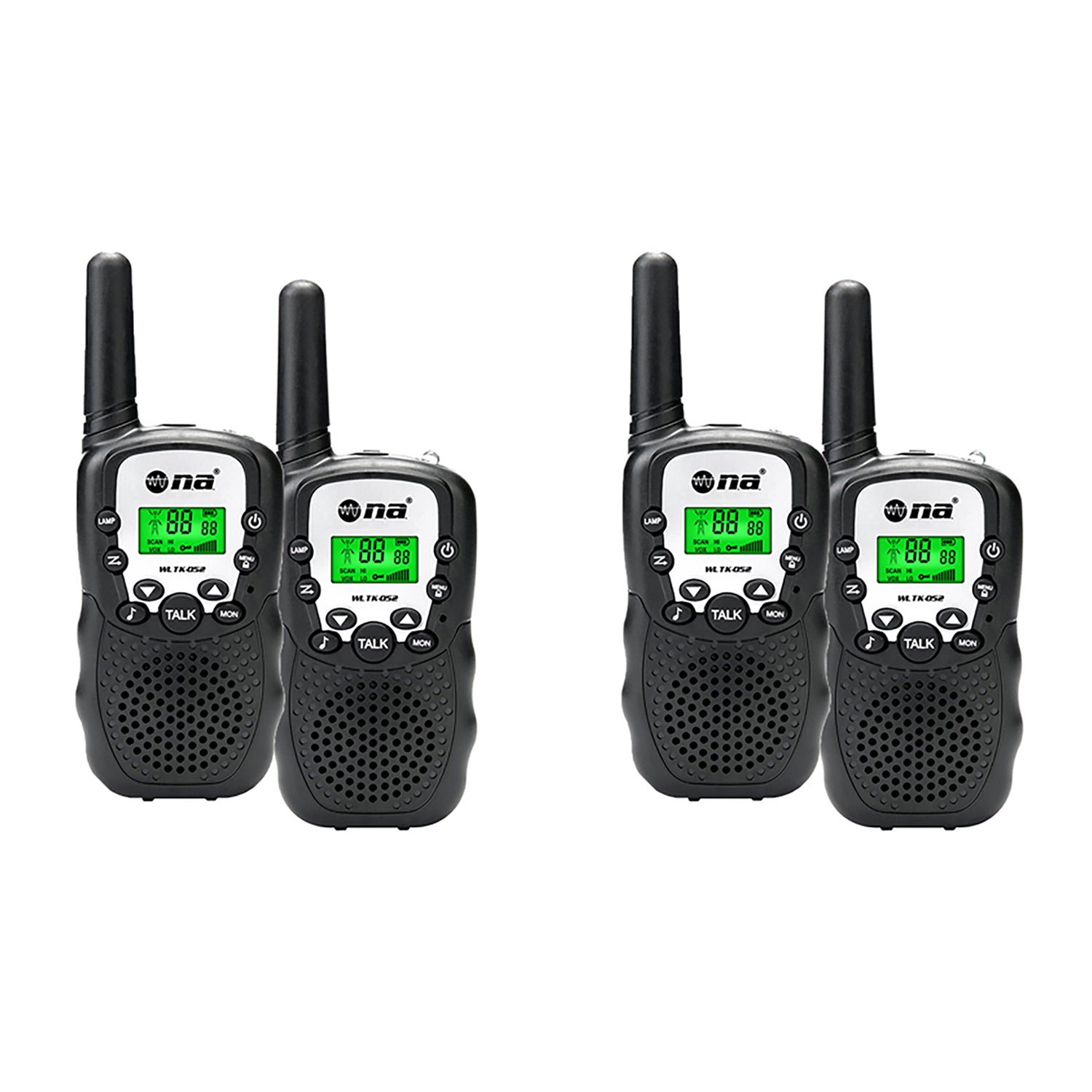 AudioPipe WLTK-052 1.86 Mile 22 Channel Walkie Talkie 2-Way Radio Set (2 Pack) - VMInnovations
