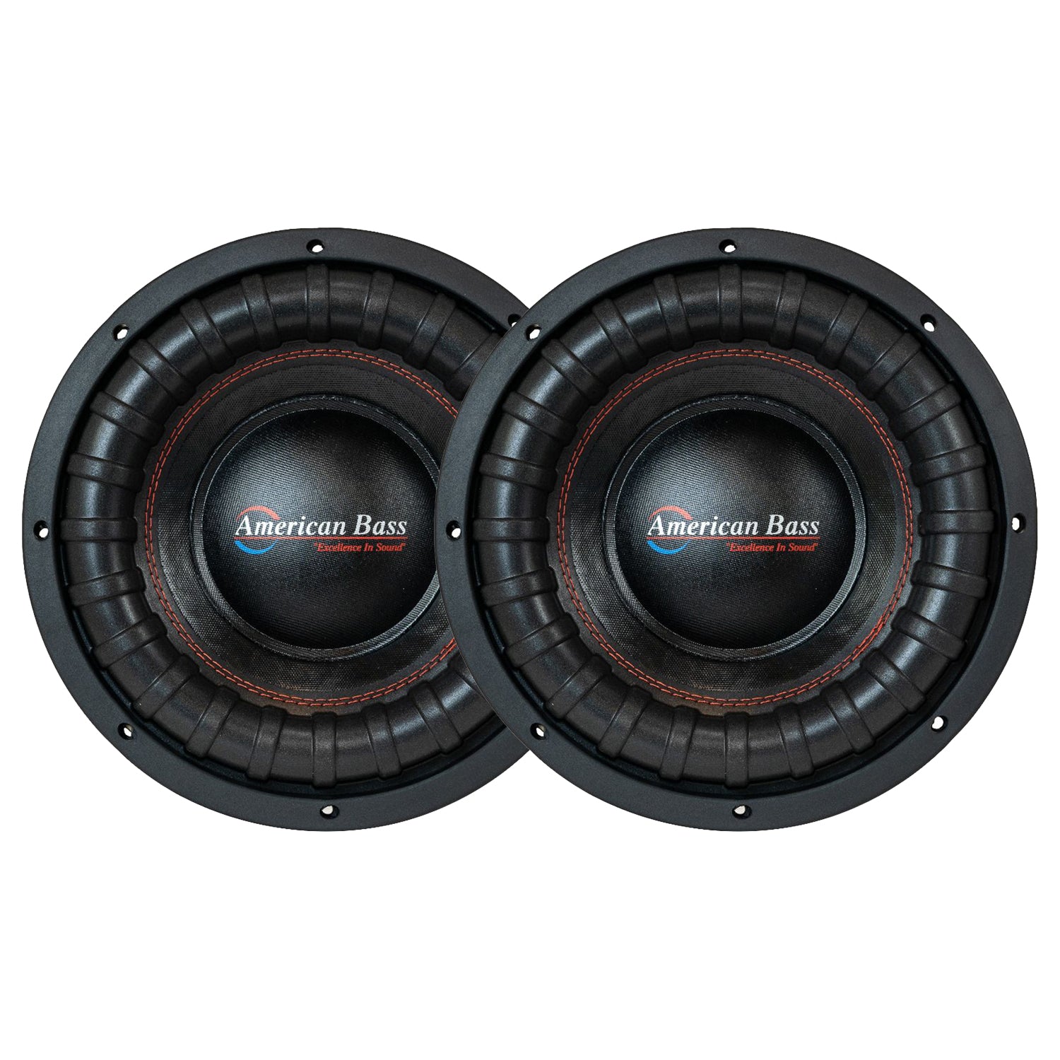 American Bass XFL 1044 10 Inch Dual 4 Ohm 2000 Watt Subwoofer Speaker (2 Pack)