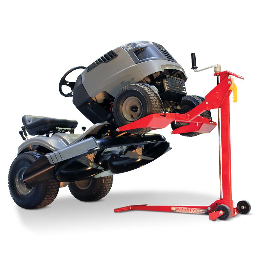 MoJack Flat Folding 450 lb Capacity Lawn Mower Lift Jack (Certified Refurbished)