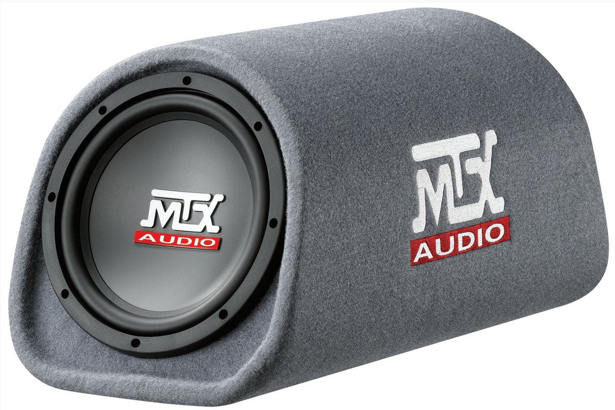 MTX RT8PT 8" 240W Loaded Subwoofer Enclosure Amplified Tube Vented (4 Pack) - VMInnovations