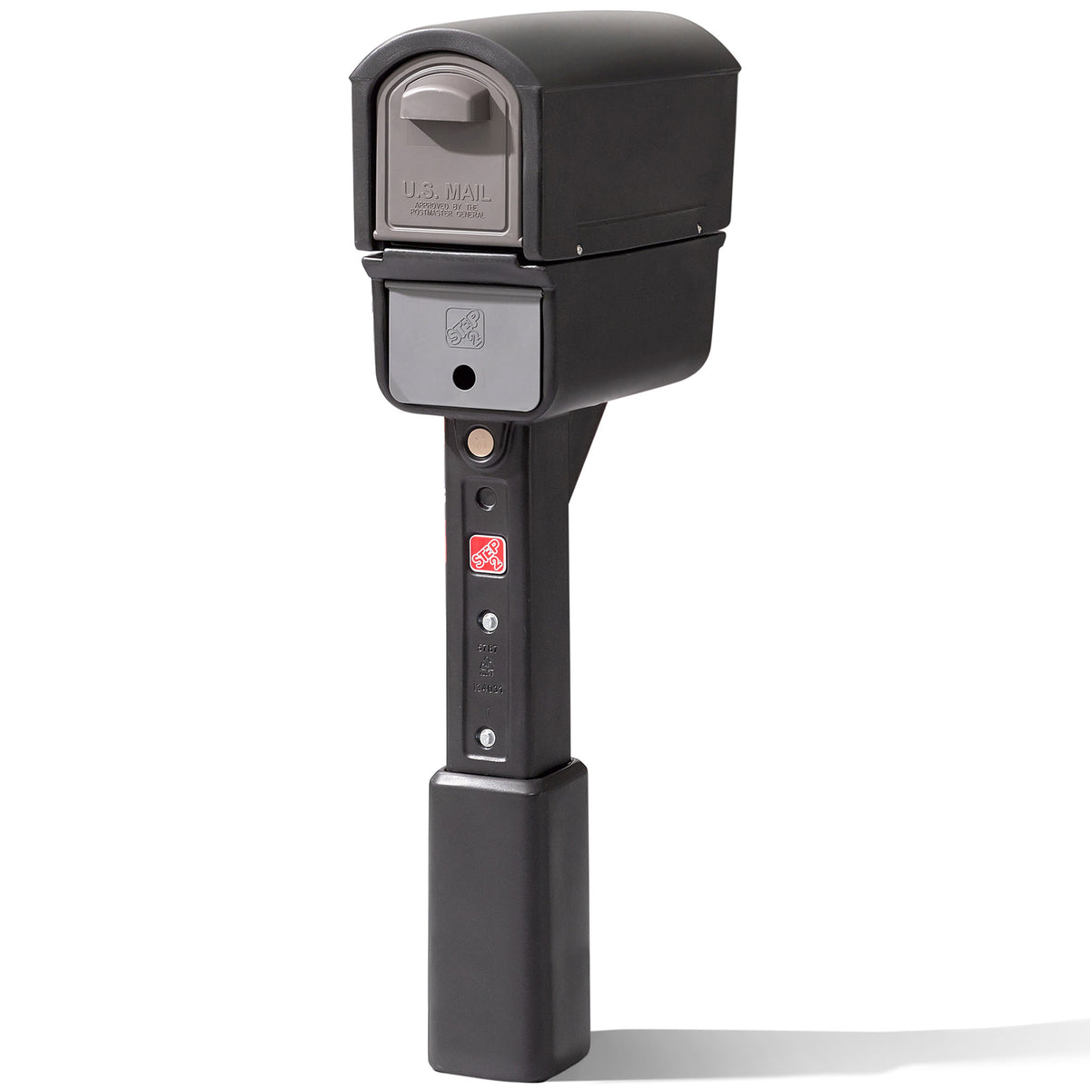 Step2 MailMaster Express Plus Plastic Post Mount Home Mailbox, Black (Used)