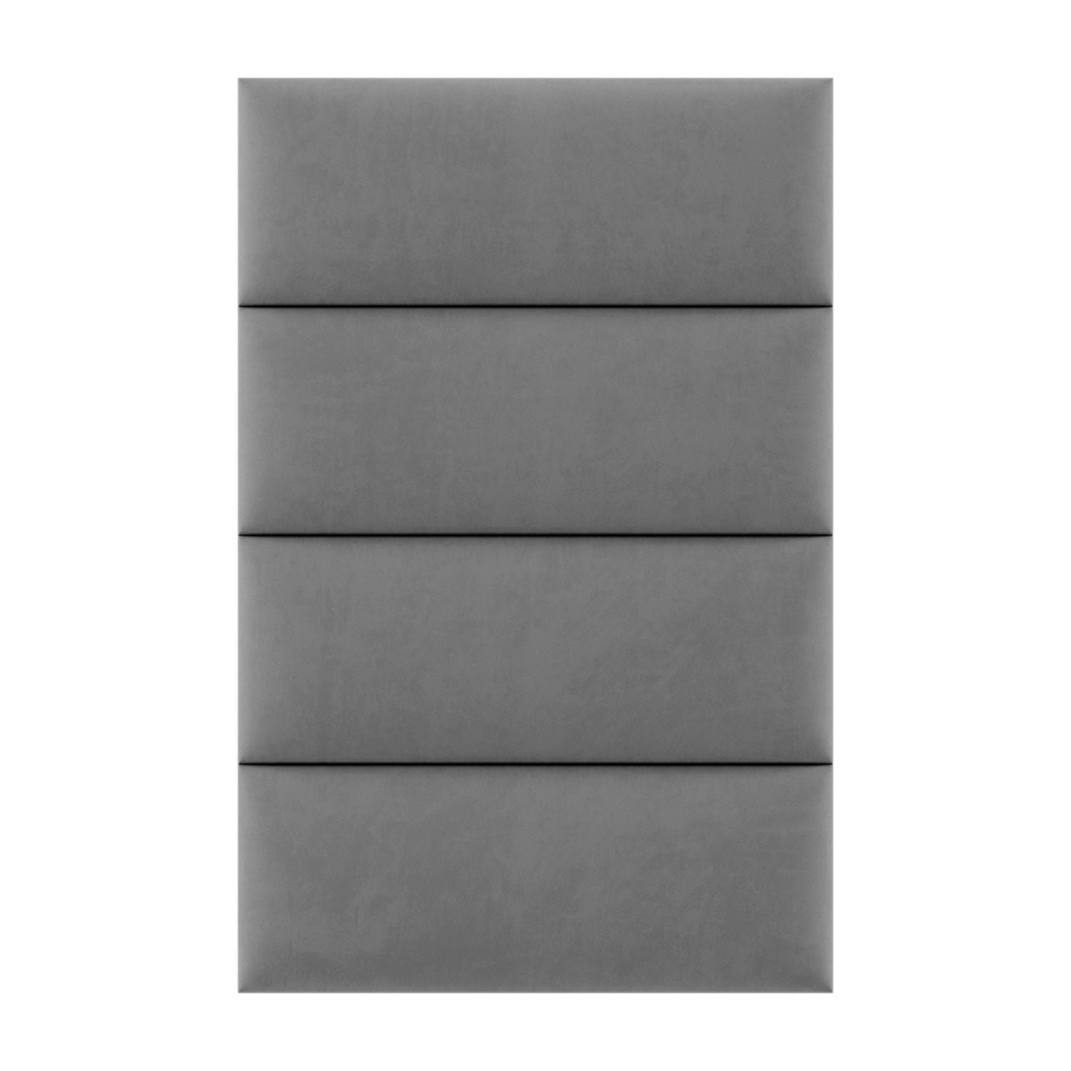 Vant 30 x 46 Inch Upholstered Wall Panels, Micro Suede Charcoal Grey (4 Pack)