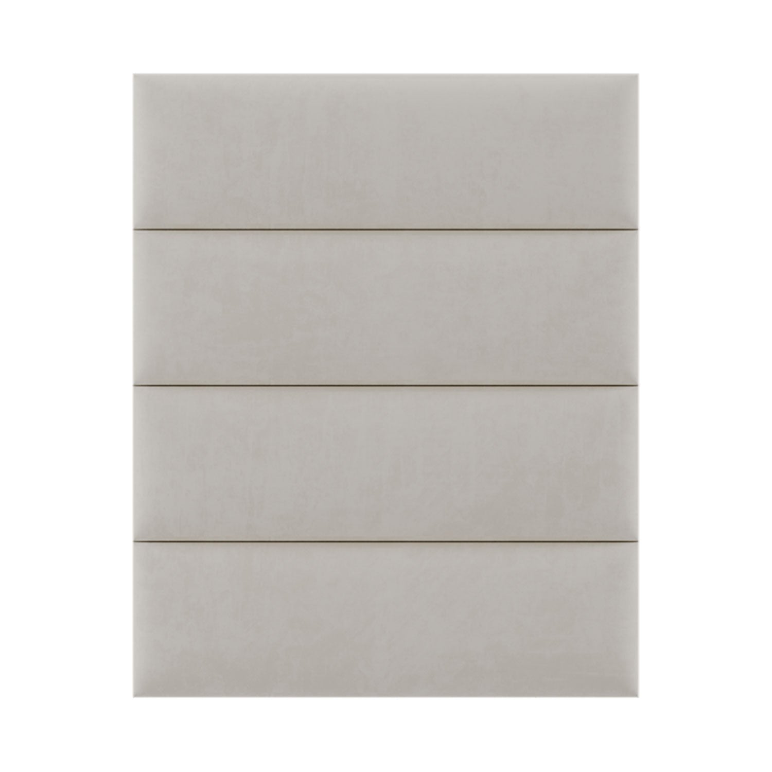 Vant 39 x 46 Inch Upholstered Wall Panels, Micro Suede Neutral Sand (4 Pack)