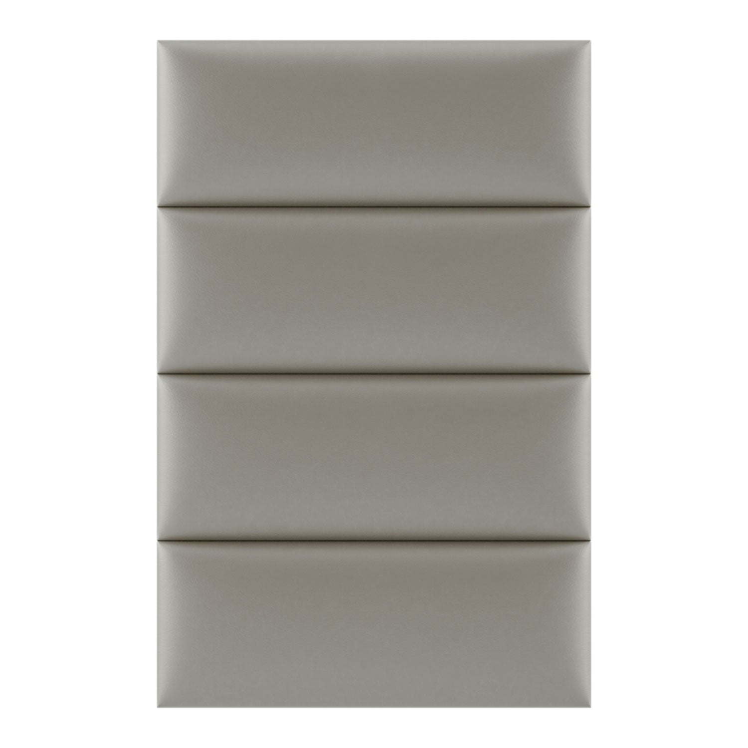 Vant 30 x 46 Inch Floating Upholstered Wall Panels, Metallic Champagne (4 Pack)