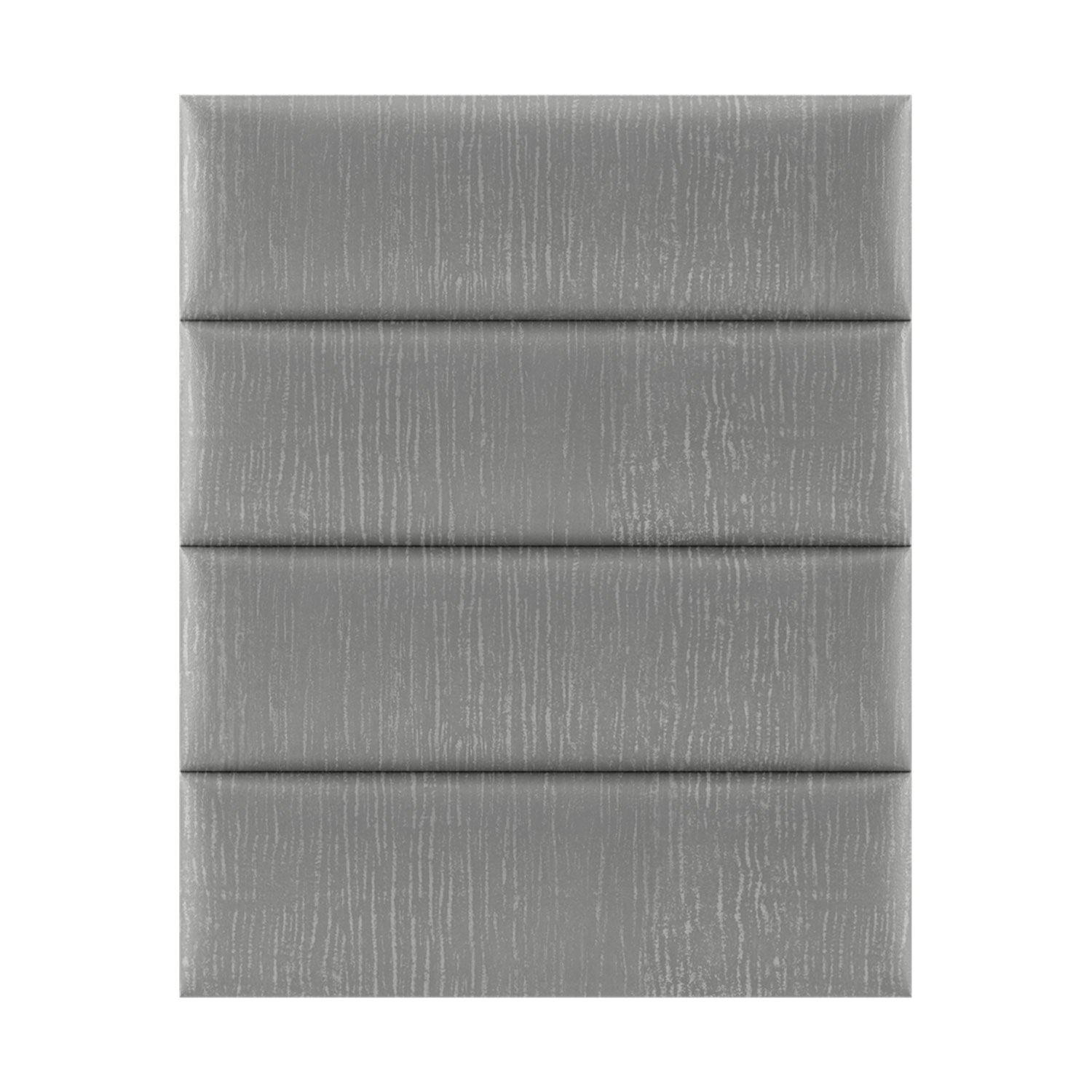 Vant 39 x 46" Floating Upholstered Décor Wall Panels, Metallic Silver (4 Pack)