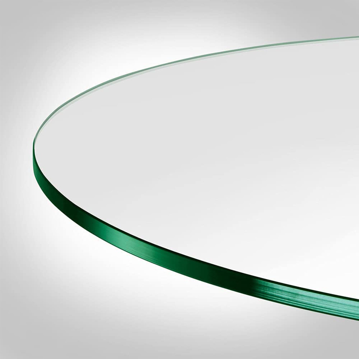 Troy Systems 34 Inch Round Flat Polish 3/8 Inch Thick Glass Table Top (Open Box)
