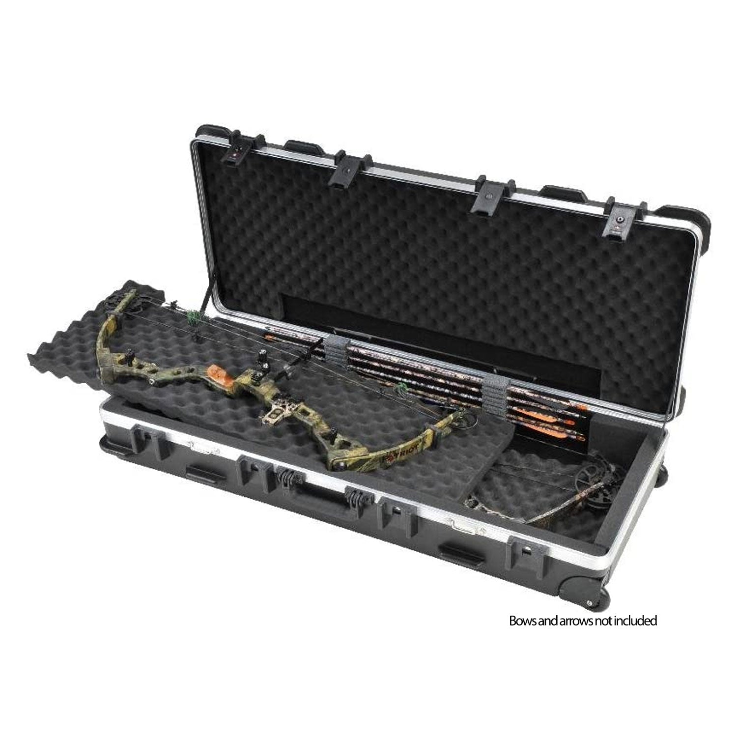 SKB Cases 4114A Hard Exterior ATA Parallel Limb Double Bow Case w/ Wheels, Black (Damaged)