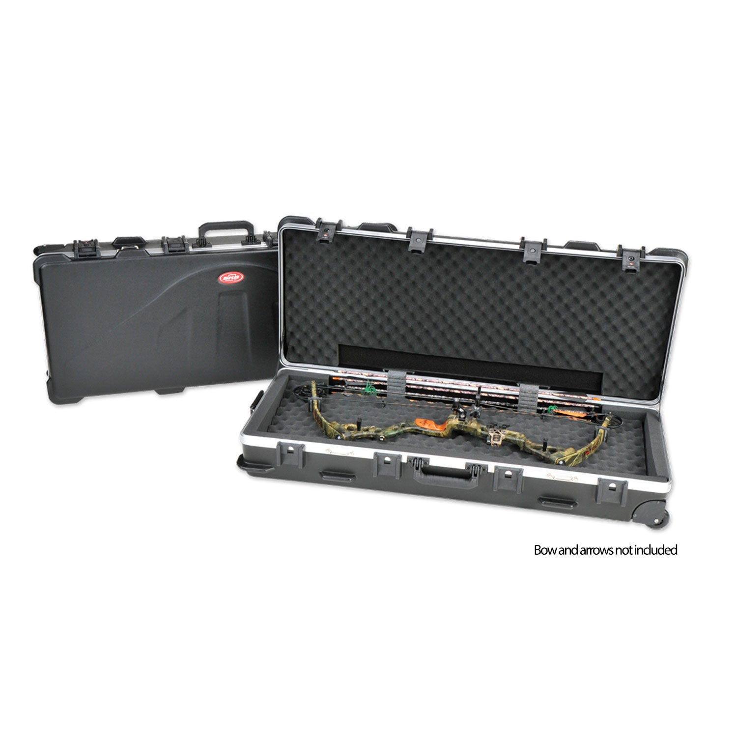 SKB Cases 4114A Hard Exterior ATA Parallel Limb Double Bow Case w/ Wheels, Black (Damaged)