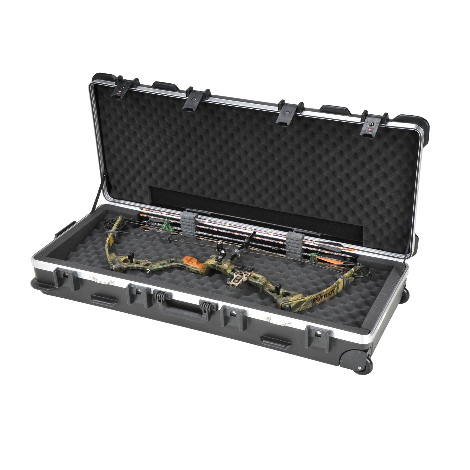 SKB Cases 4114A Hard Exterior ATA Parallel Limb Double Bow Case w/ Wheels, Black (Damaged)