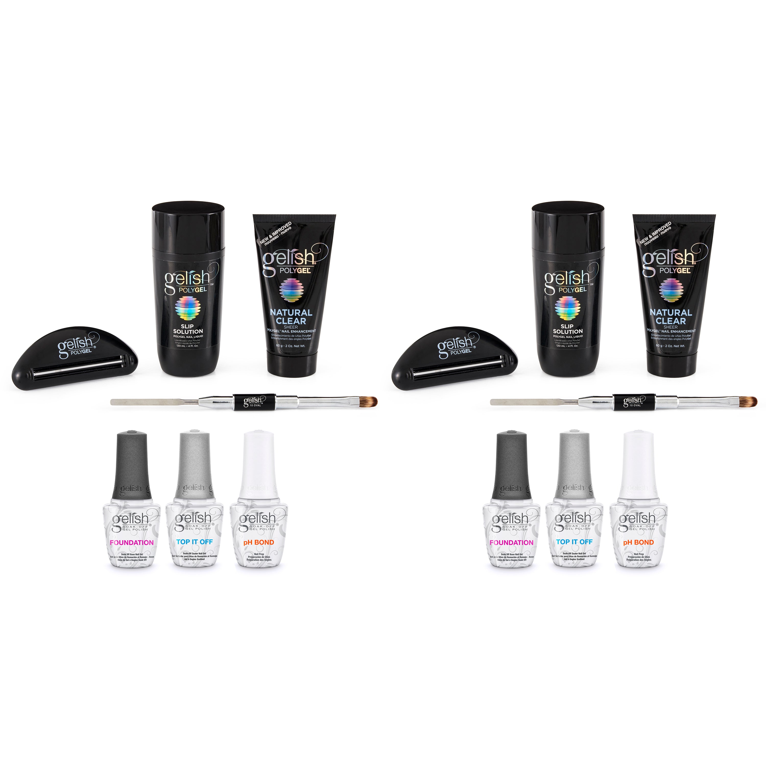 Gelish Pro Gel Polish All-in-One Kit (2) & Terrific Trio Gel Nail Polish Kit (2) - VMInnovations