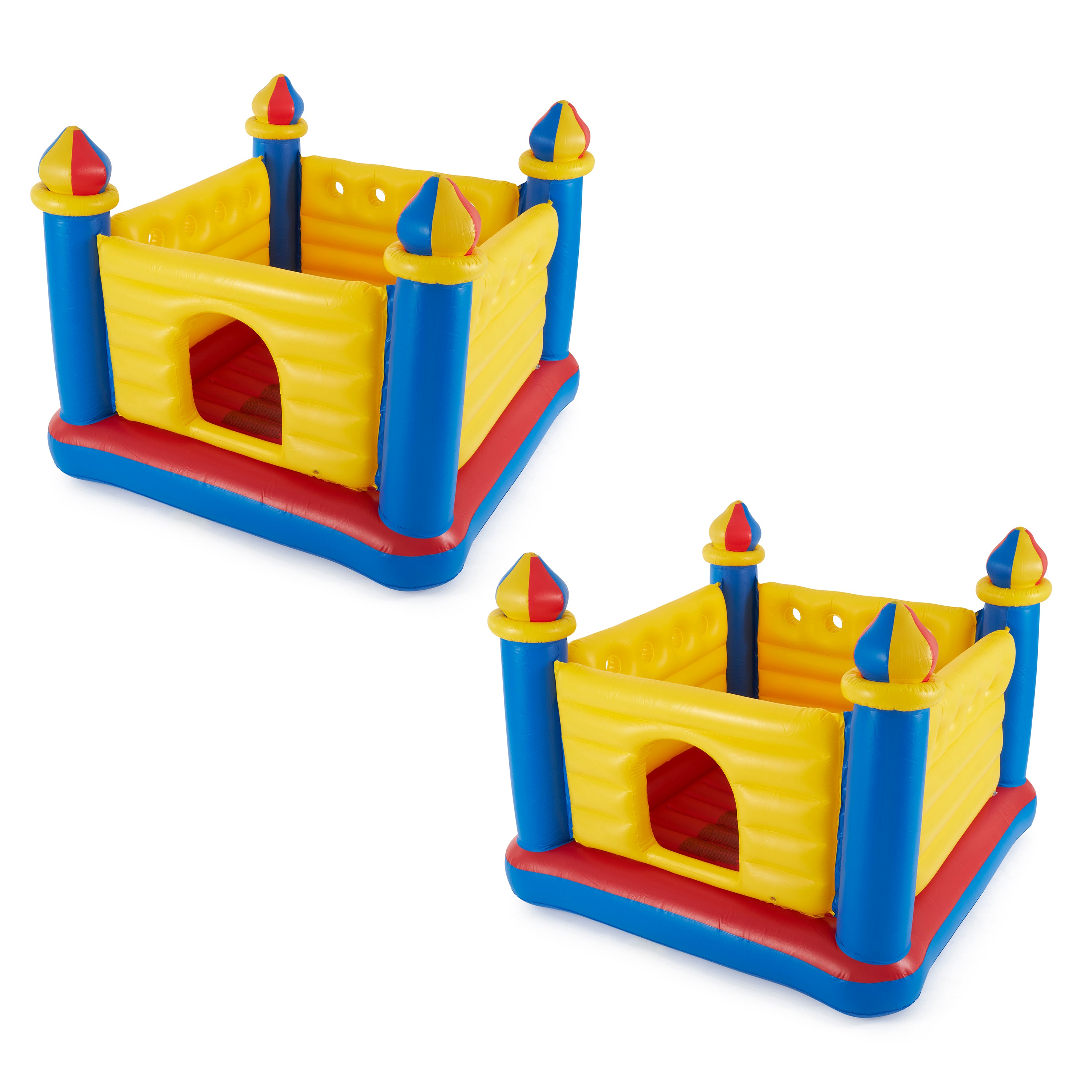 Intex Inflatable Colorful Jump-O-Lene Kids Ball Pit Castle Bouncer (2 Pack)