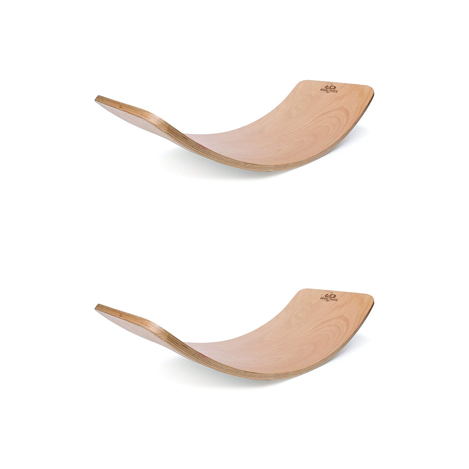 Kinderfeets Original Kinderboard Versatile Waldorf Wooden Balance Board (2 Pack)