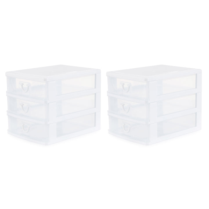 Gracious Living Deluxe 3 Drawer Storage Desktop & Countertop Organizer (2 Pack) - VMInnovations