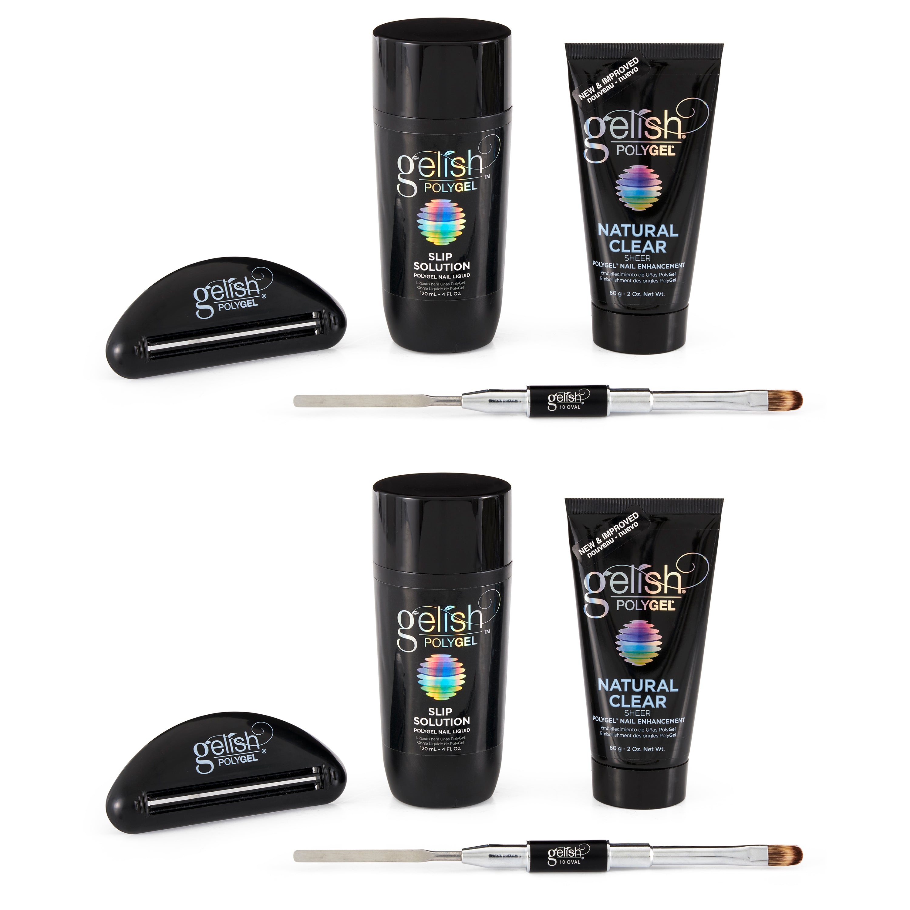 Gelish PolyGel Professional Nail Technician Gel Polish All-in-One Kit (2 Pack)