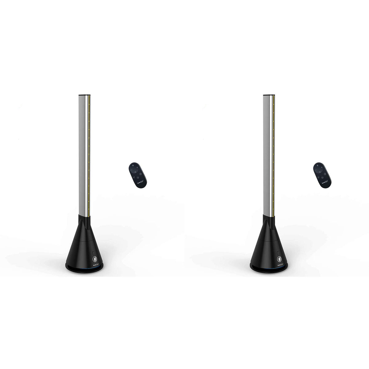 Geek Aire BF1S 40 Inch Bladeless Tower Fan Oscillating 9 Speed, Black (2 Pack)