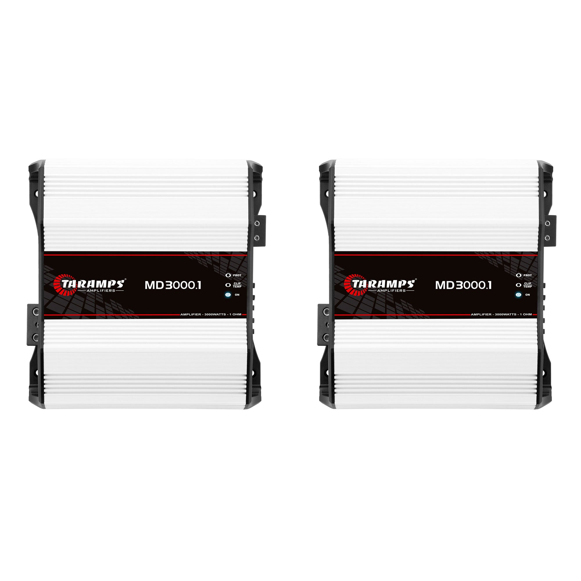 Taramps Class D MD 3000W RMS 1 Ohm Car Sound System Mono Amplifier (2 Pack)