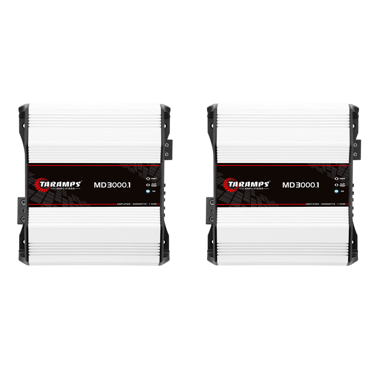 Taramps Class D MD 3000W RMS 1 Ohm Car Sound System Mono Amplifier (2 Pack)