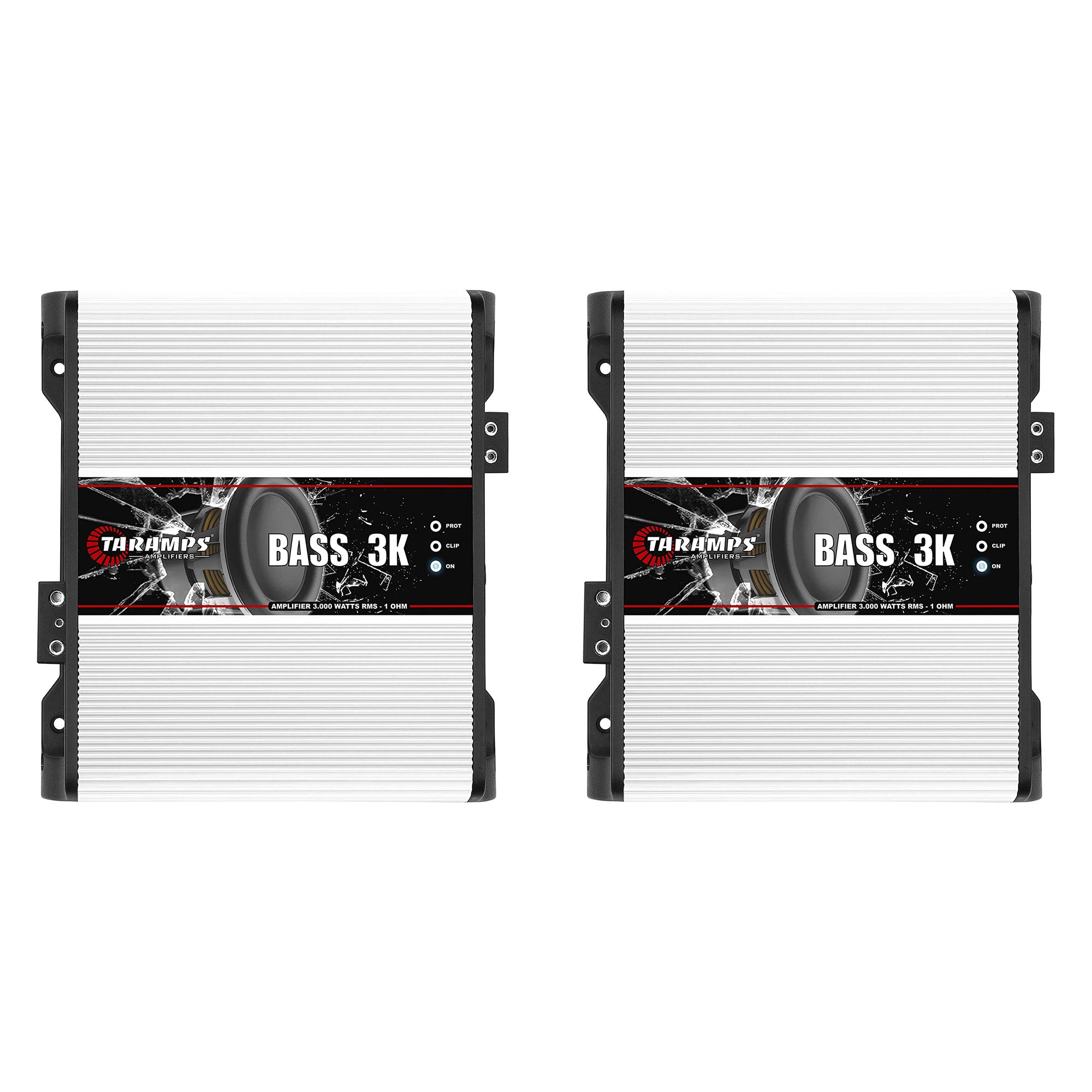 Taramps Class D BASS 3K 3000W RMS 1 Ohm Car Sound System Mono Amplifier (2 Pack)