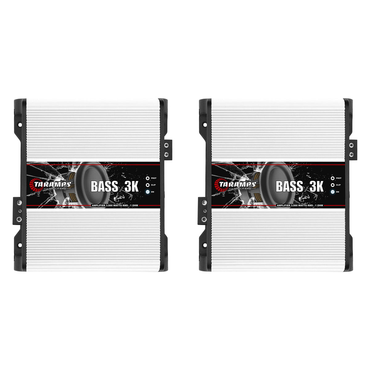 Taramps Class D BASS 3K 3000W RMS 1 Ohm Car Sound System Mono Amplifier (2 Pack)
