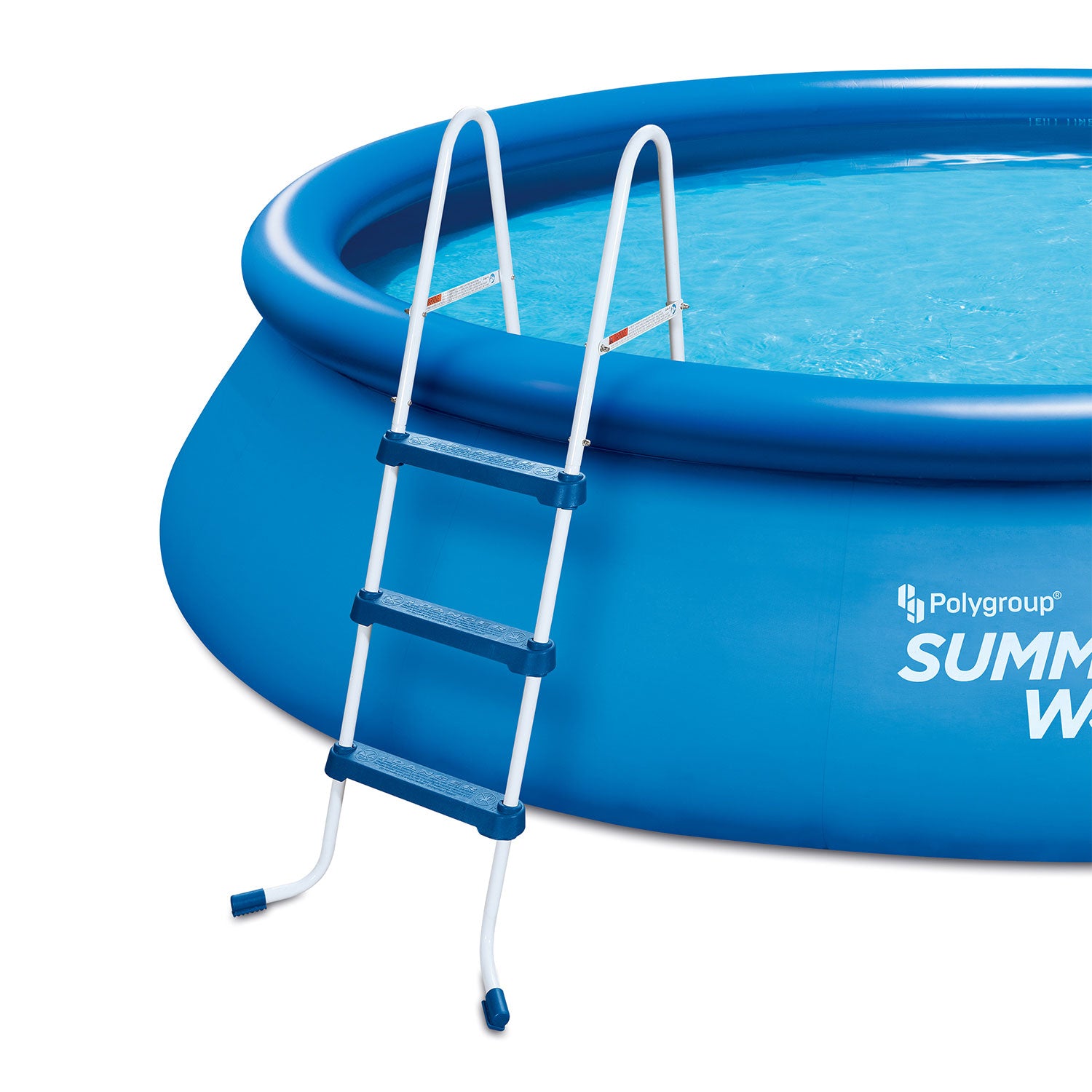 Summer Waves 42 Inch SureStep 3 Step Outdoor Above Ground Pool Ladder (Open Box) - VMInnovations