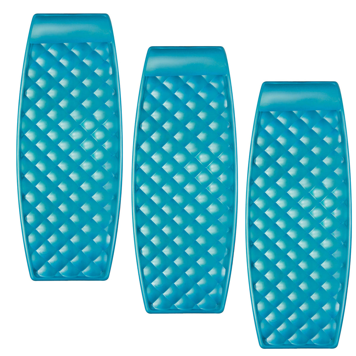 SwimWays Aquaria Solana Lounge Float Lounger for Swimming Pool Lounging (3 Pack)