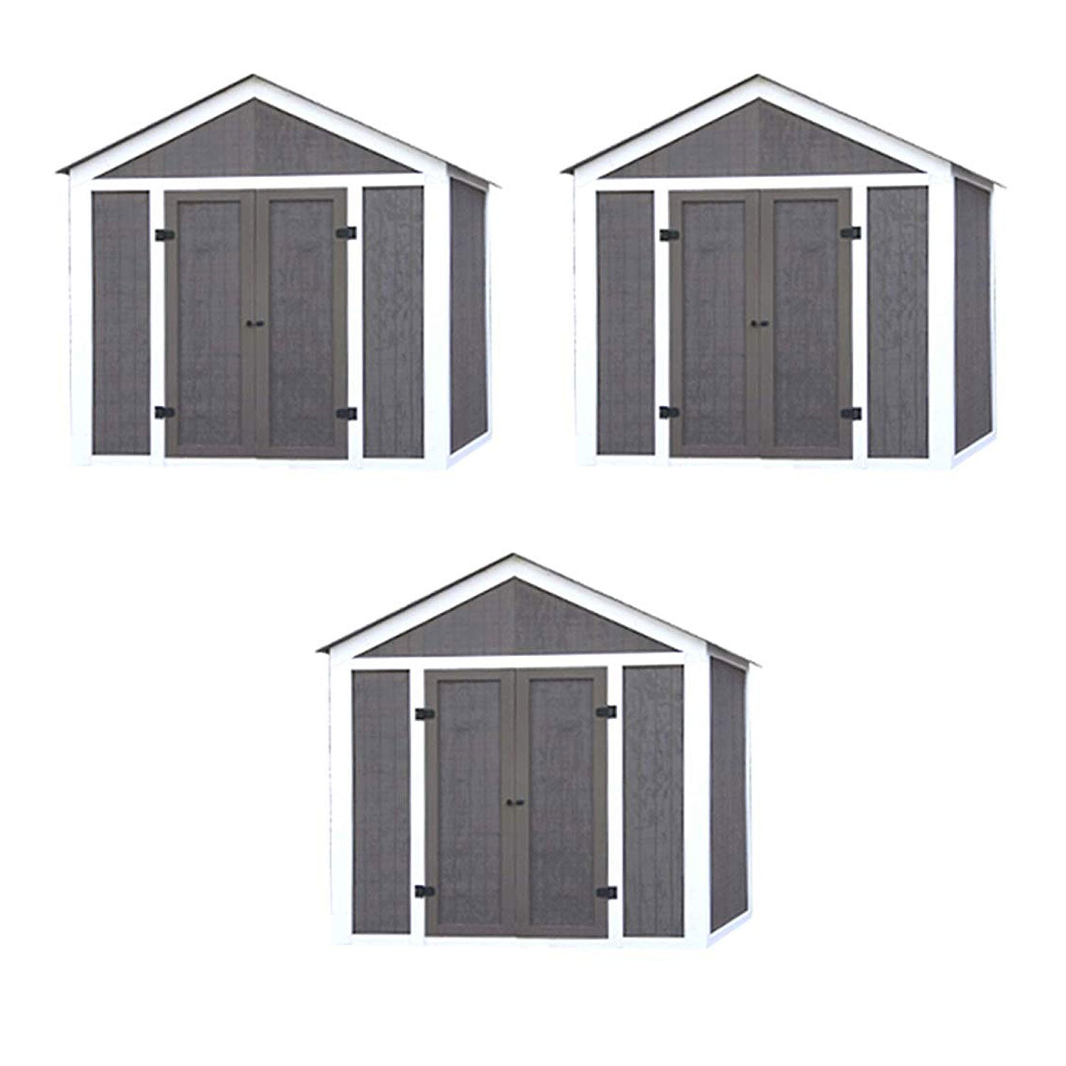 EZ Shed 3 Size Bracket Framer 7 ft x 8 ft DIY Framing Kit, Peak Style (3 Pack) - VMInnovations