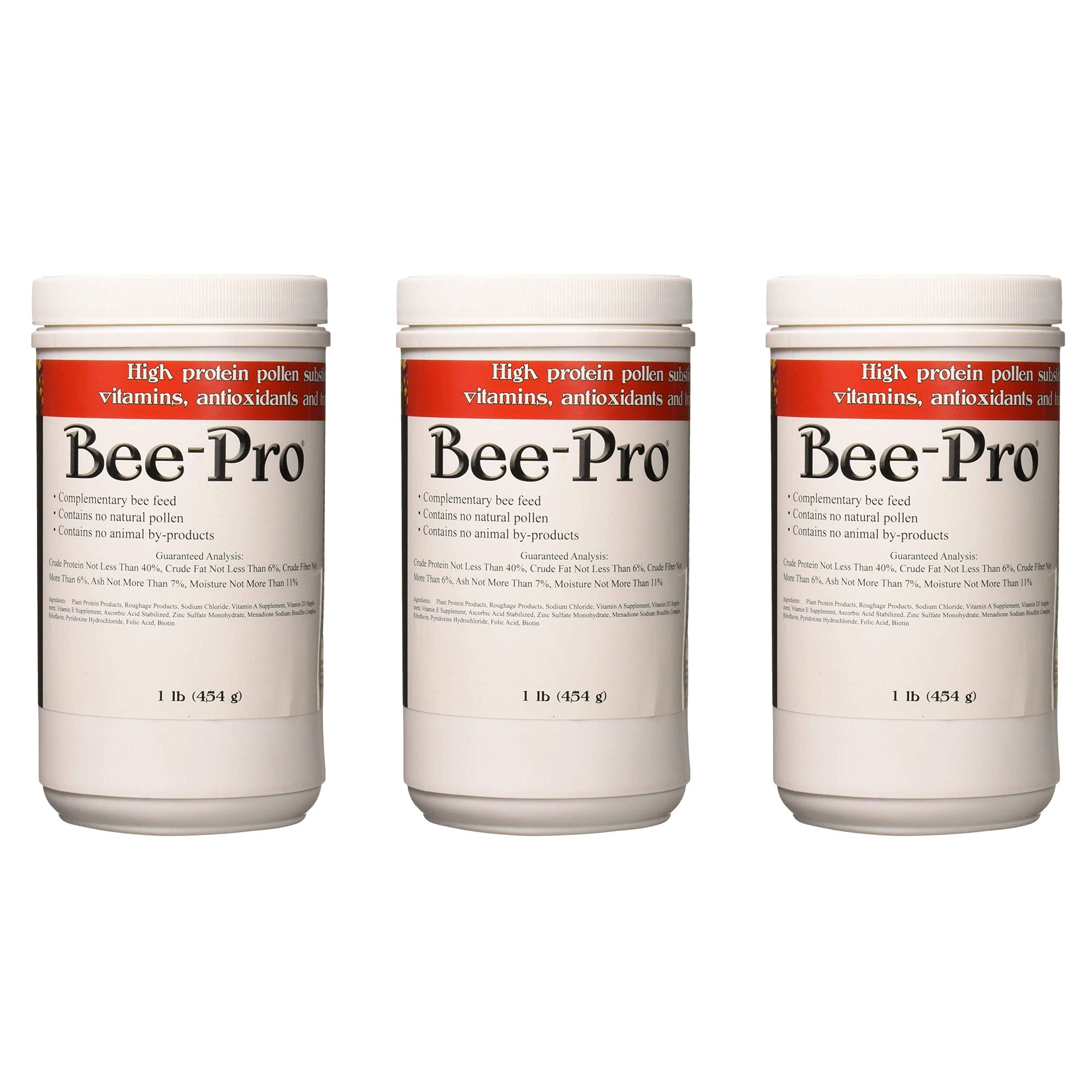 Allied Precision Industries Pollen Substitute Powder for Bees, 1 Pound (3 Pack) - VMInnovations