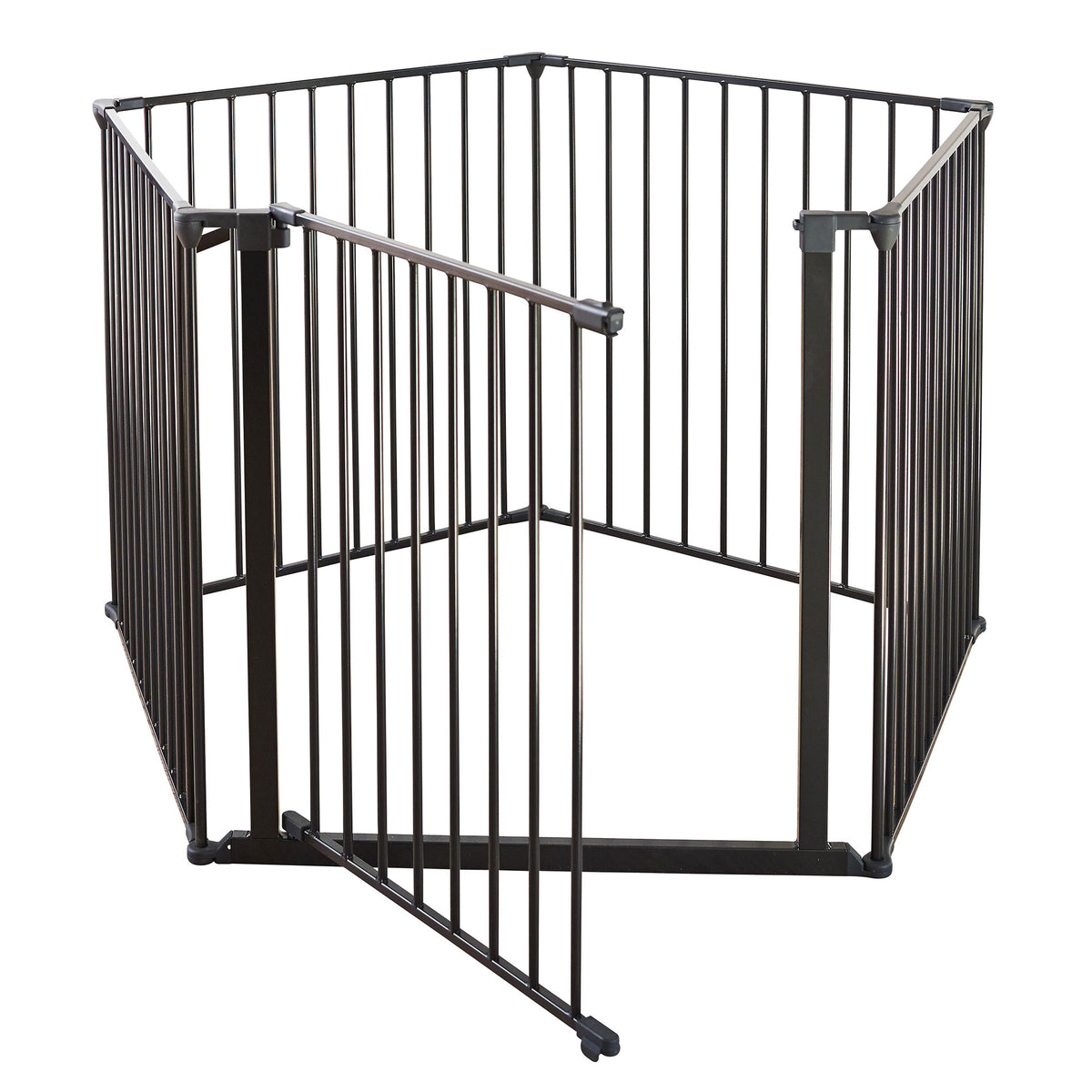 Pet Design Pet Flex System XXL Wall Mounted At Home Dog Gate, Black (Open Box) - VMInnovations