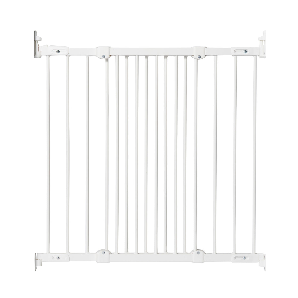 Scandinavian Pet FlexiFit Metal Adjustable 42 Inch Wall Mount Safety Gate, White - VMInnovations