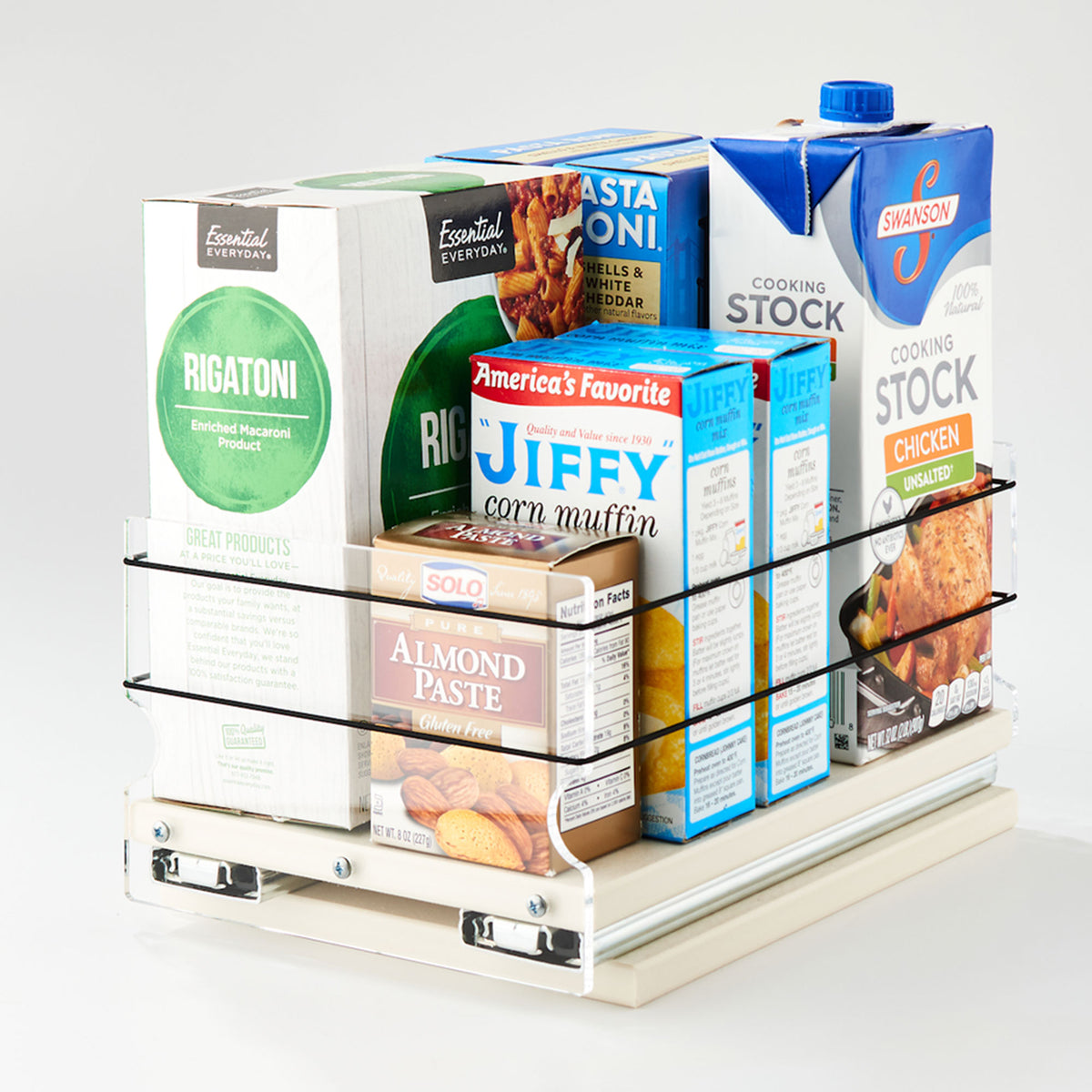 Vertical Spice 10.6" x 6.9" x 5" Cabinet/Pantry Spice Organizer Drawer, Cream - VMInnovations