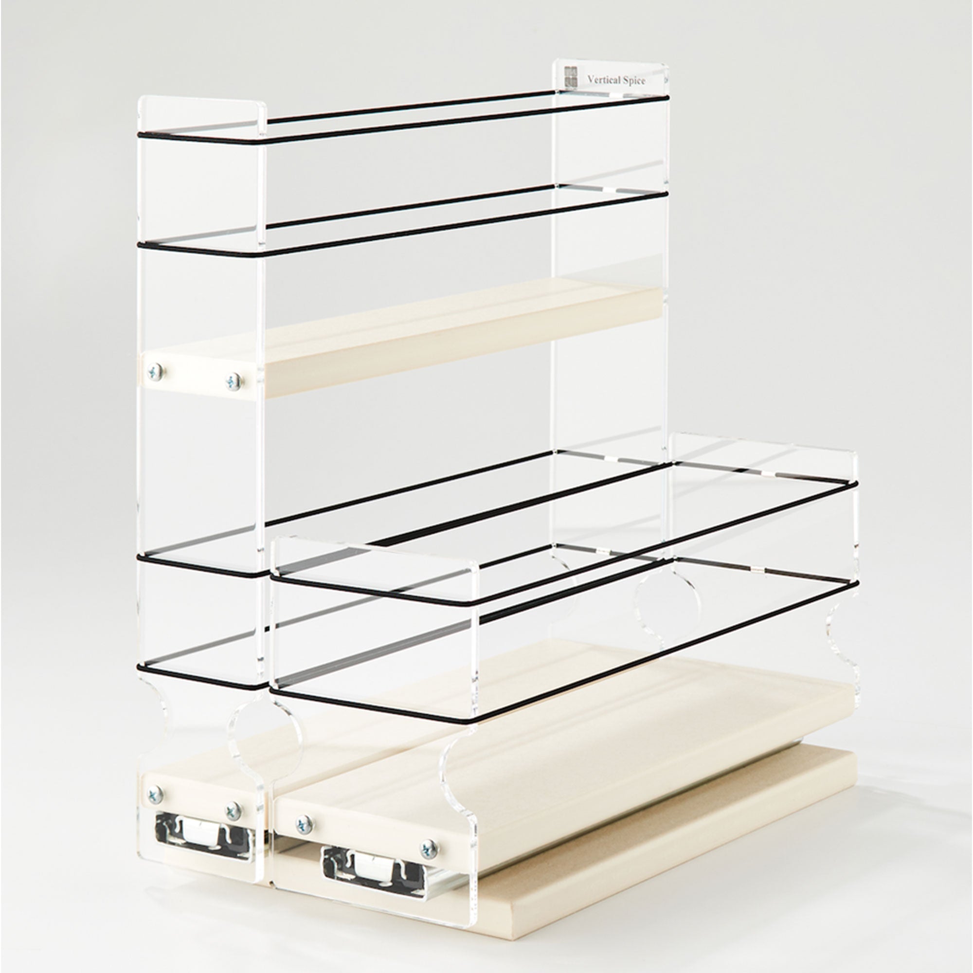 Vertical Spice Dual Tier 3 Drawer Spice Rack & Storage Organizer (Open Box)