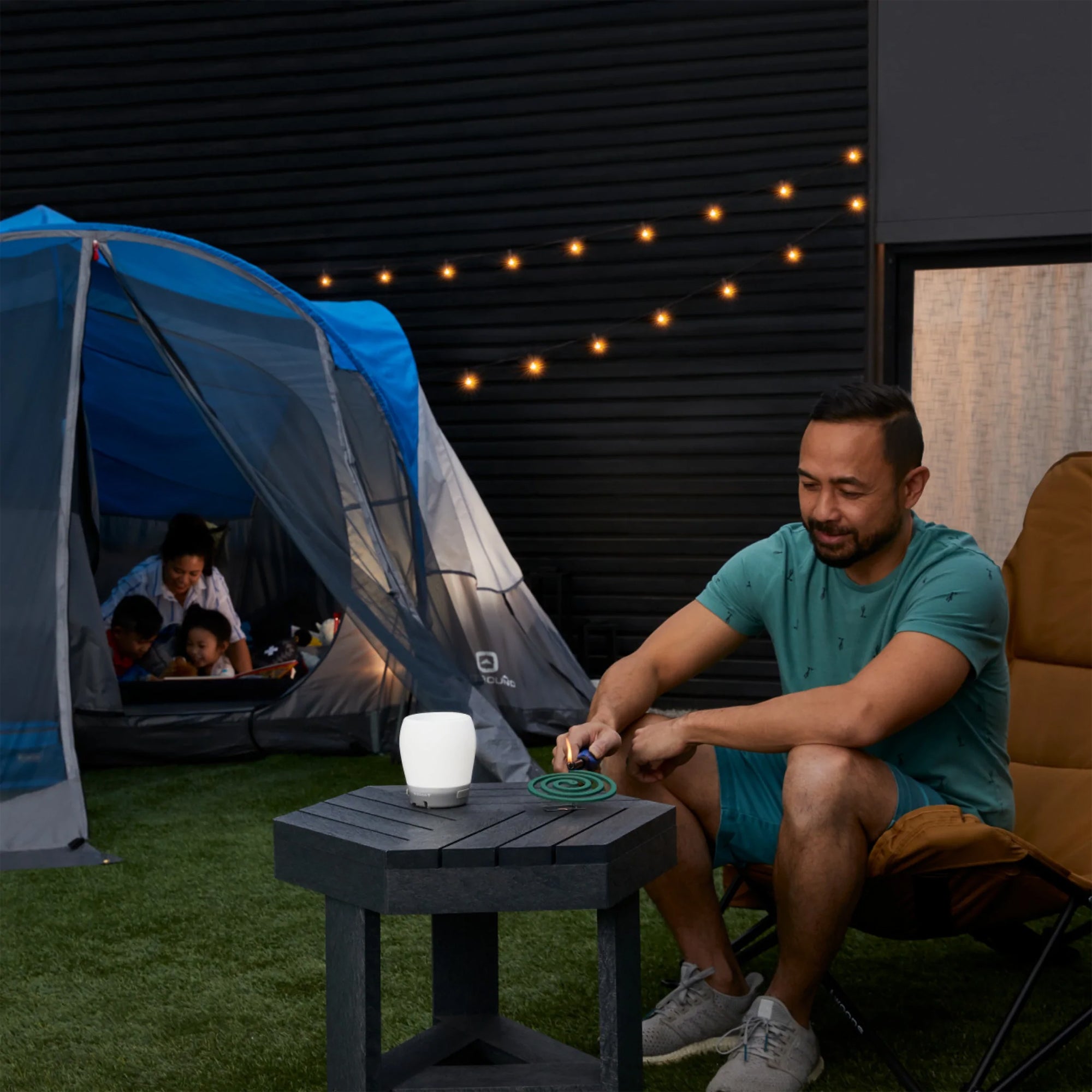 Outbound 8 Person Easy Up Camping Dome Tent with Rainfly & Porch (Open Box) - VMInnovations