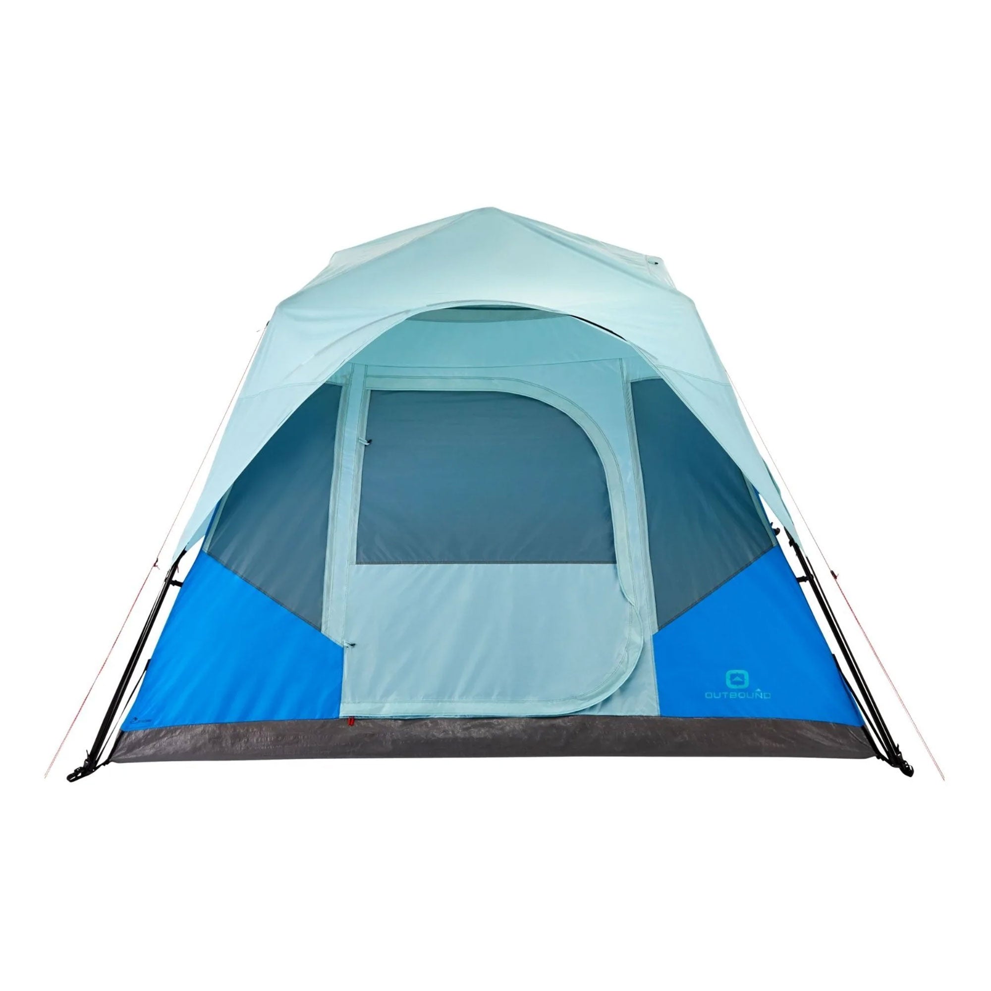 Outbound 6 Person 3 Season Cabin Tent with Rainfly and Carry Bag, Blue (Used)