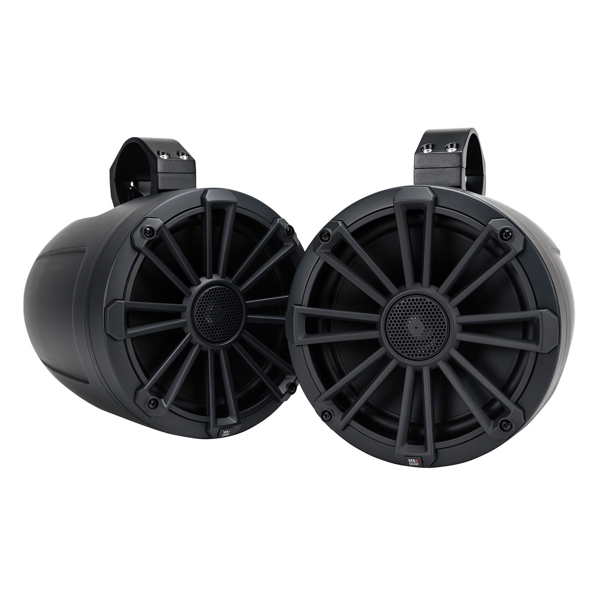 MB Quart UNI8.1R Rugged 160 Watt Universal UTV Tuned Audio Speaker System, Black