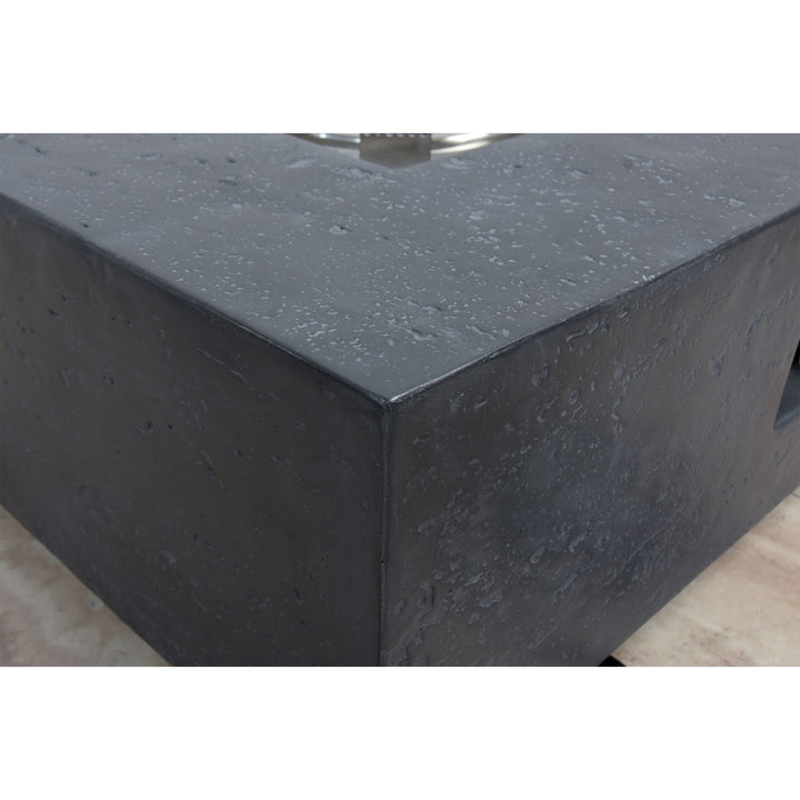 Elementi Manhattan 36" Concrete Outdoor 45,000 BTU Natural Gas Fire Pit Table - VMInnovations
