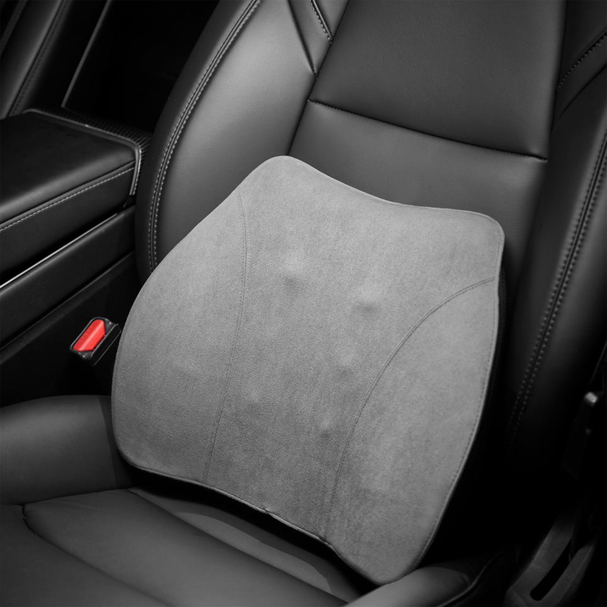 WENNEBIRD Model Q Lumbar Memory Foam Support Pillow to Improve Posture, Grey - VMInnovations