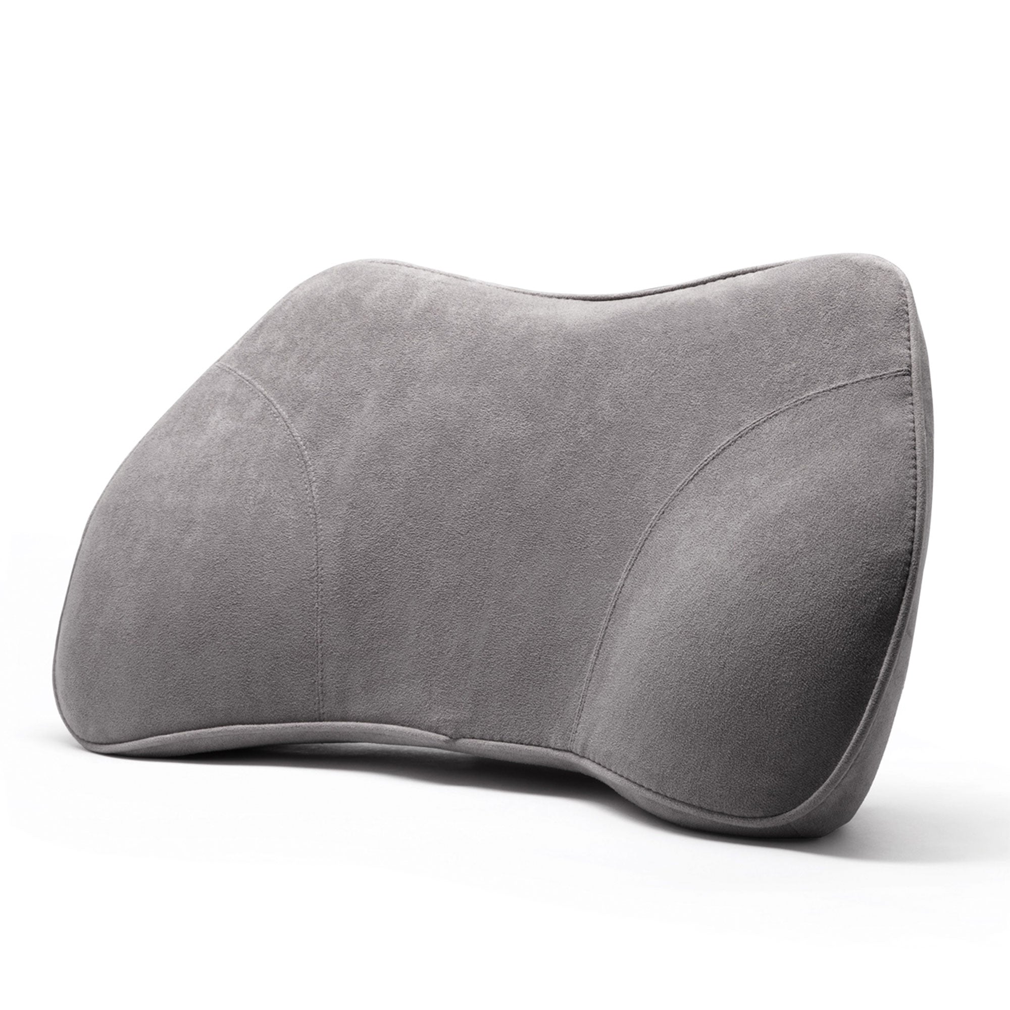 WENNEBIRD Lumbar Memory Foam Support Pillow to Improve Posture, Grey (Used)