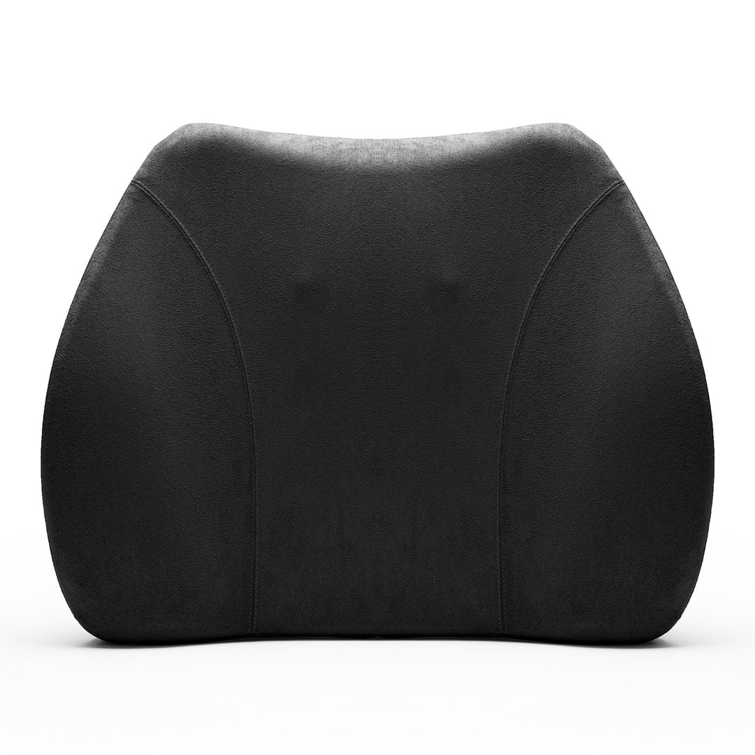 WENNEBIRD Model Q Lumbar Memory Foam Support Pillow to Improve Posture, Black - VMInnovations
