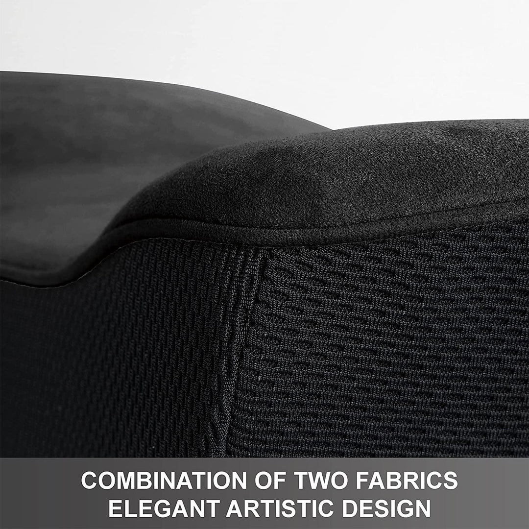 WENNEBIRD Model Q Lumbar Memory Foam Support Pillow to Improve Posture, Black - VMInnovations