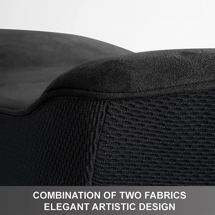WENNEBIRD Model Q Lumbar Memory Foam Support Pillow to Improve Posture, Black - VMInnovations