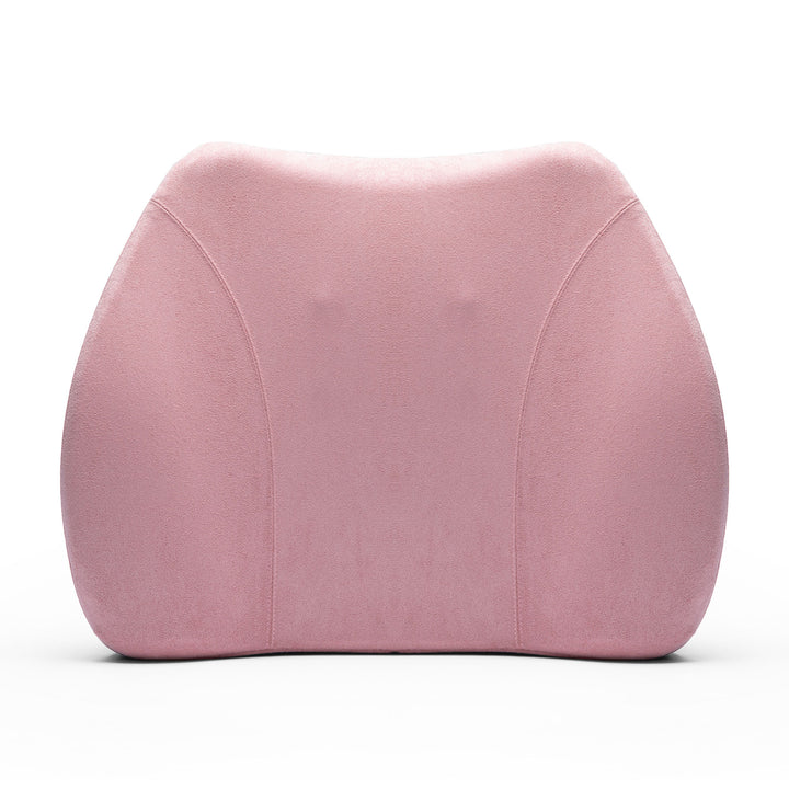 WENNEBIRD Model Q Lumbar Memory Foam Support Pillow to Improve Posture, Pink - VMInnovations